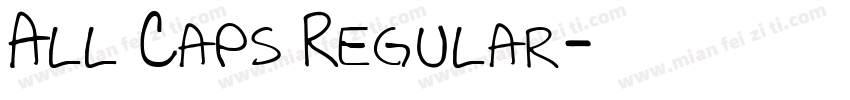 All Caps Regular字体转换
